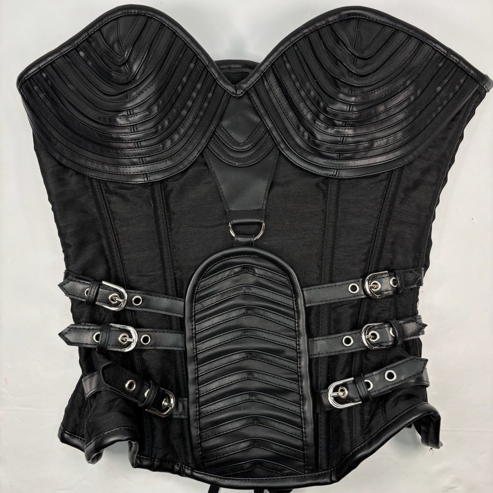 Renaissance Steampunk Cosplay Corset Charmian Medieval Women Small Top Goth Zip